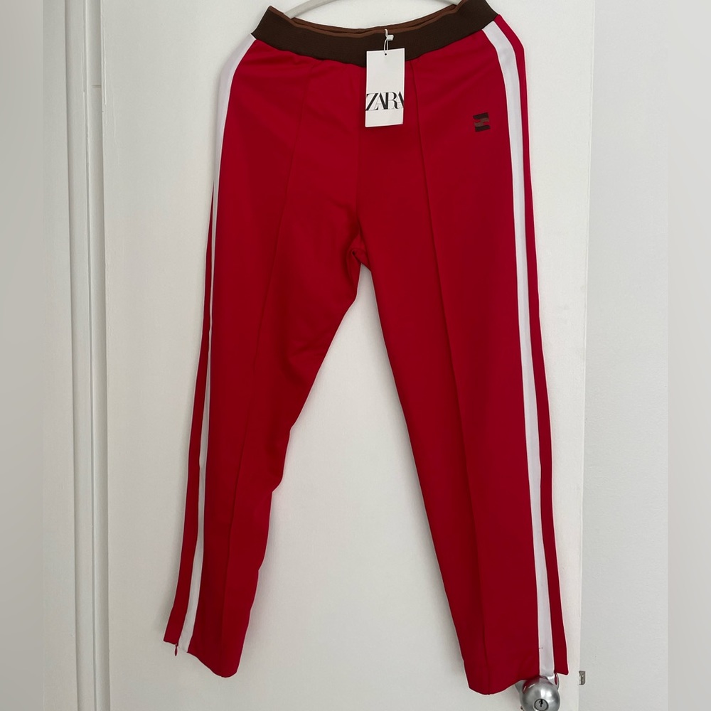 Zara - Red Track Pants - NWT - medium